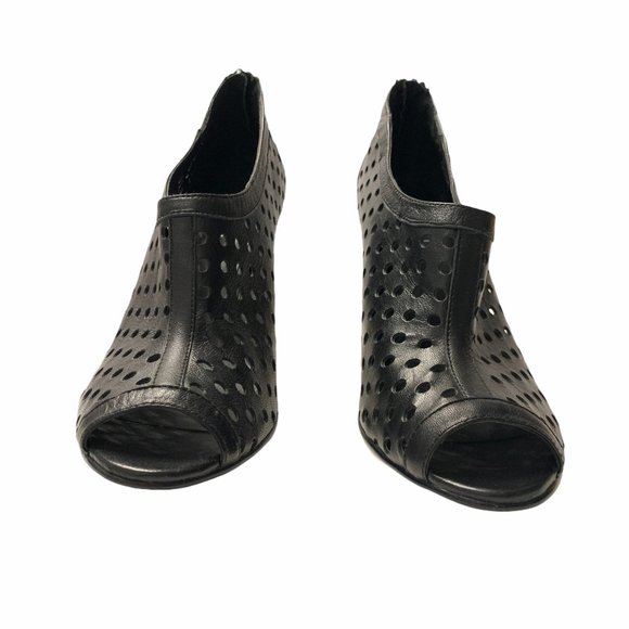 VanEli Perforated Leather Peep Toe Pump 9.5 - Picture 3 of 7